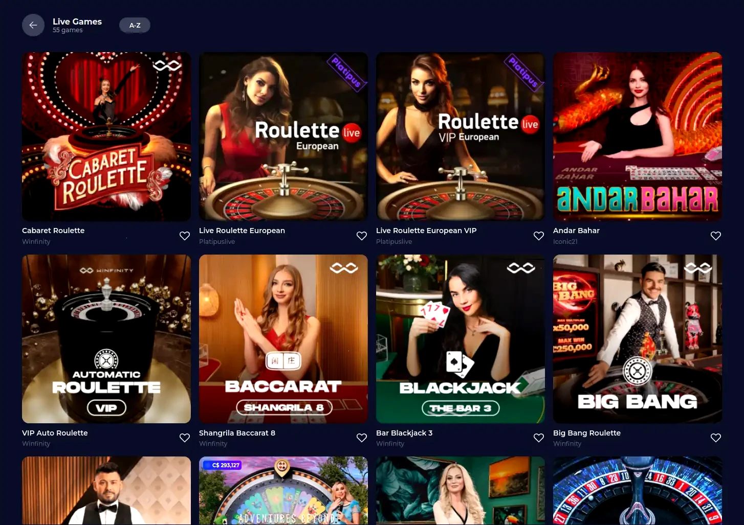 Spin Palace account login screen on mobile device